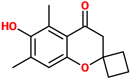MC080196 6-OH-5,7-dimethylspiro[chromene-2,1'-cyclobutan]-4-one